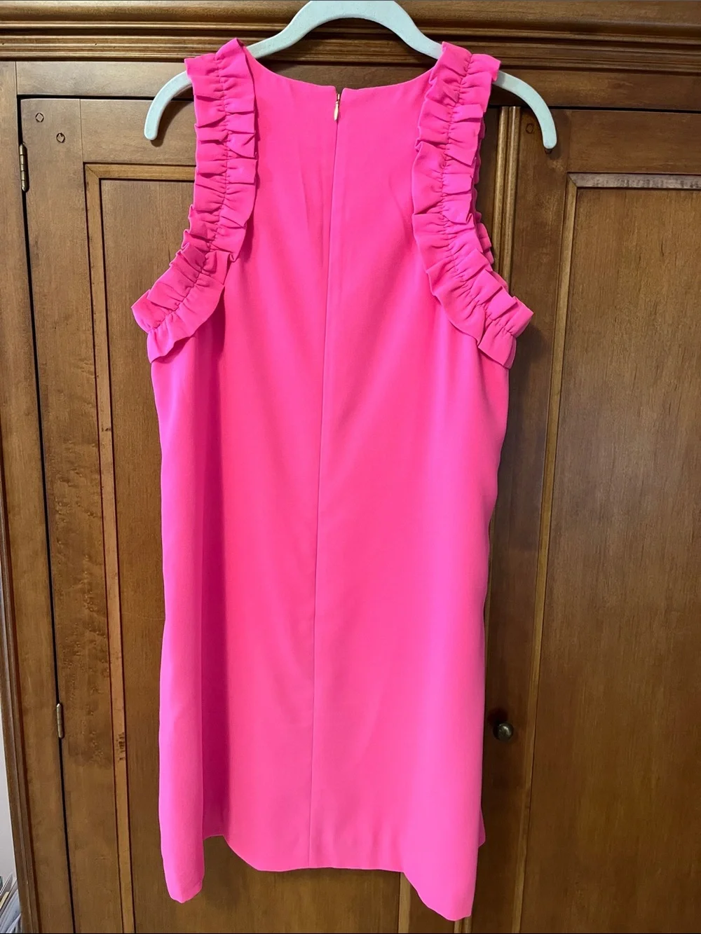 Lilly Pulitzer Kaylee Ruffle Shift Dress . NWT. Roxie pink (color) - Picture 3 of 3